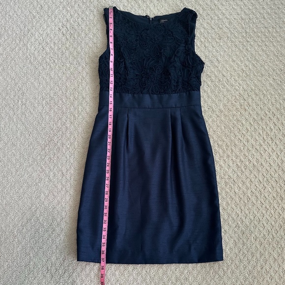 Tahari ASL Sleeveless Sheath Cocktail Dress Navy Blue 6 NWT Feminine Cocktail - Picture 14 of 15
